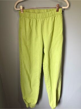 Brandy Melville Lime Green Joggers OS